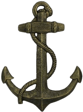 Anchor Key Hook - Antique Silver Cast Iron Anchor Key Hook 5 Inch- Metal (400x400), Png Download