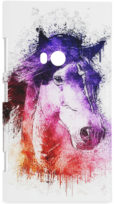 Watercolor Horse Hard Case For Nokia Lumia - Watercolor Horse Pillow Case (500x500), Png Download