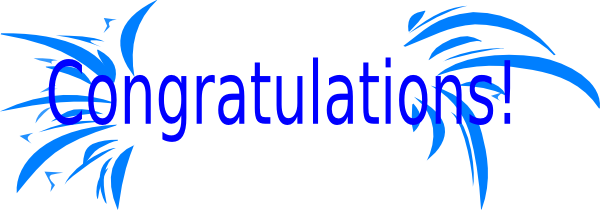 Congratulations Clipart Animated Free Free - Congratulations Clipart Animated Free (600x210), Png Download