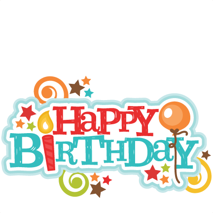 Happy Birthday Title Svg Scrapbook Cut File Cute Clipart - Title Happy Birthday Transparent (432x432), Png Download