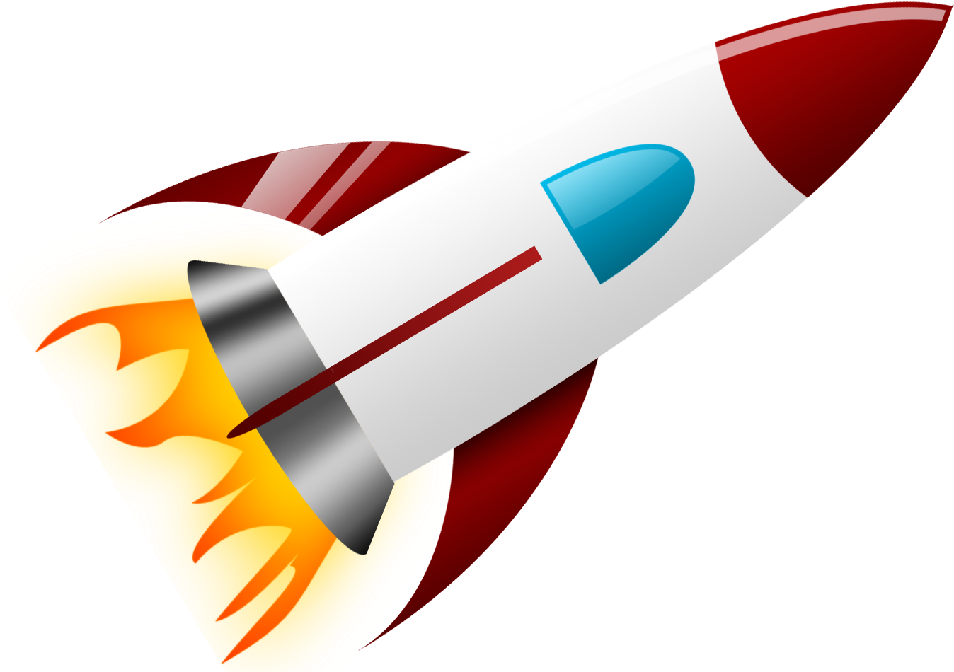 Clipart Rocket Png Image - Rocket (1366x968), Png Download