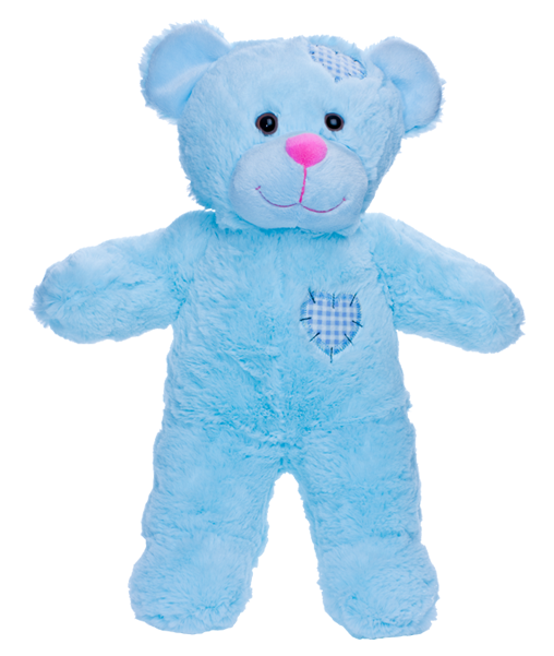 Download Baby Heartbeat Teddy Bears Blue Make Your Own Stuffed Animal Mini 20cm Blue Patch
