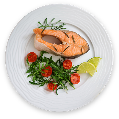 Find Restaurant - Restaurant Food Plate Image Png (400x400), Png Download