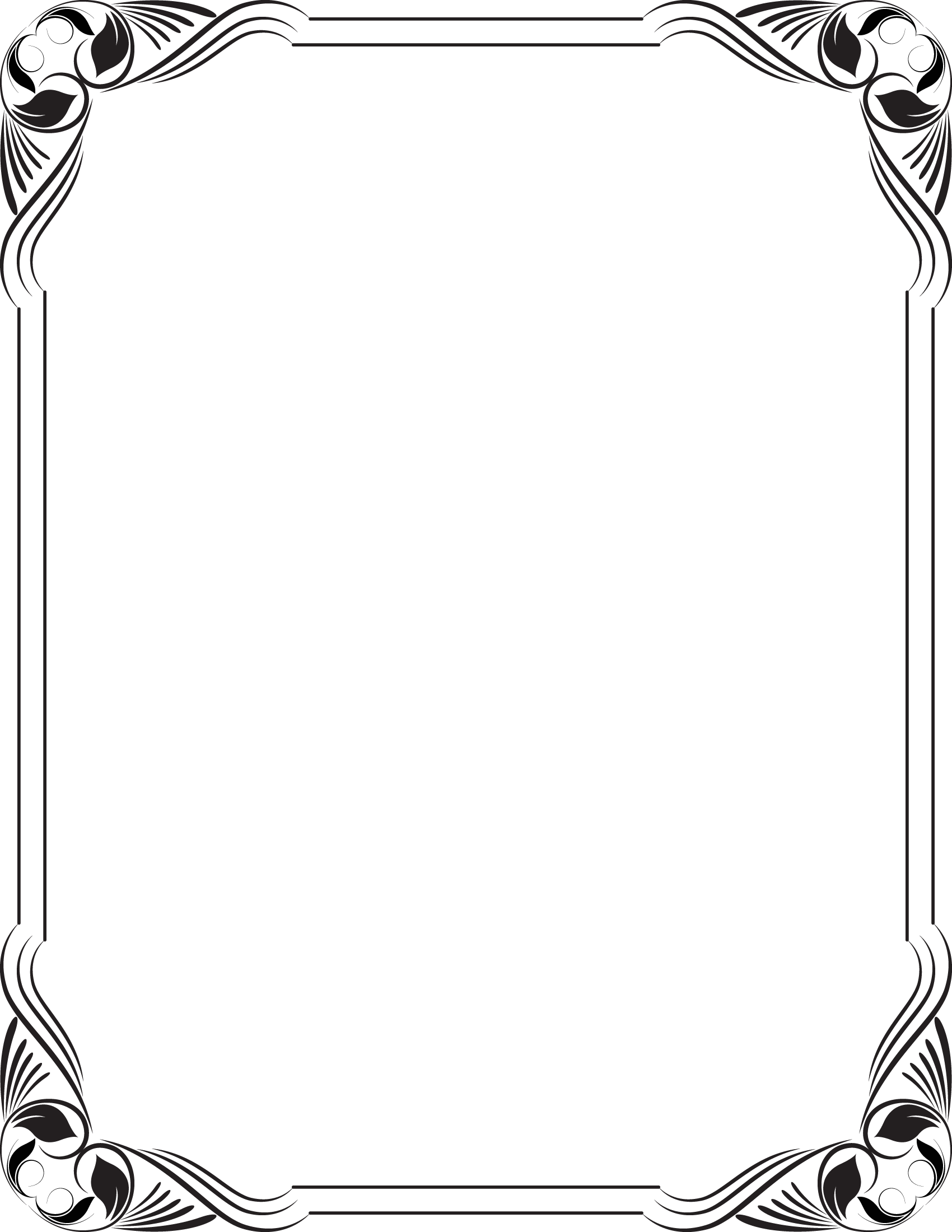 Download Stencil Borders For Paper, Borders And Frames, Frame Black