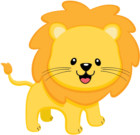Safari Animals Png - Cute Safari Animals Png (500x479), Png Download