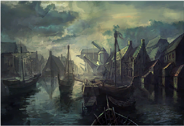 Ship Leaving Harbor, 1220 - The Witcher (360x360), Png Download