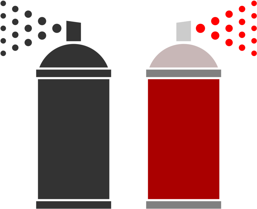 Spray Painting Aerosol Spray Aerosol Paint Computer - Spray Paint Clipart (1061x750), Png Download