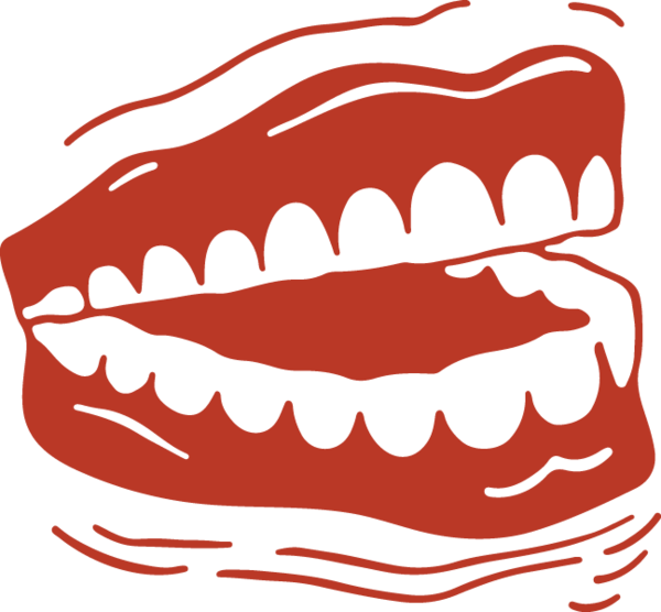 Transparent Teeth Chatter - Teeth Chattering Clip Art (600x556), Png Download