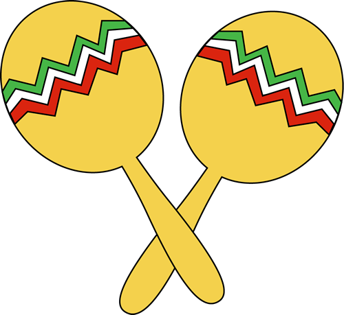 Maracas Cinco De Mayo Pinterest - Sombrero Clipart (500x459), Png Download