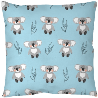 Seamless Pattern With Cute Watercolor Koala Bears On - Background Koala (400x400), Png Download
