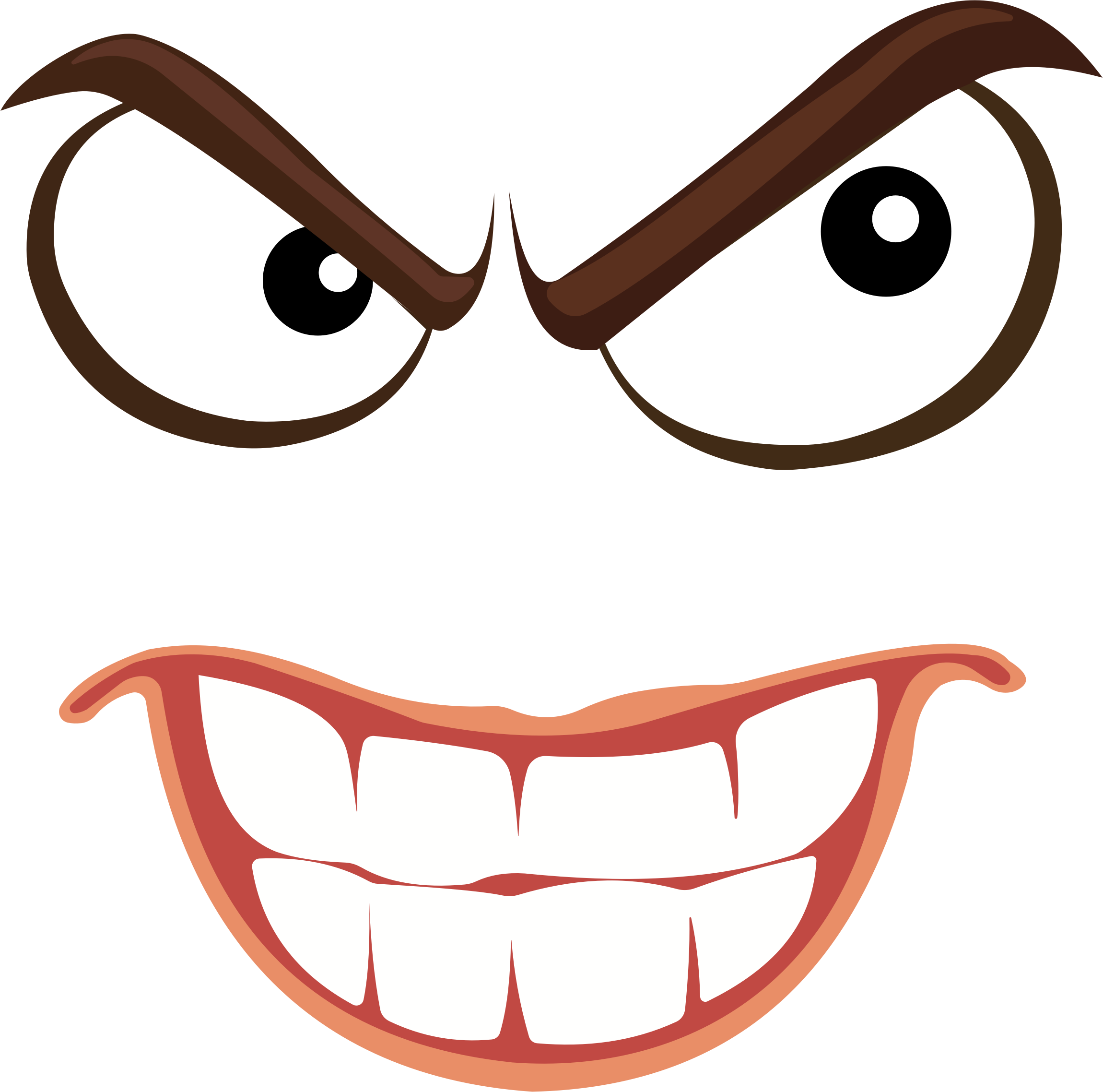 This Free Icons Png Design Of Sinister Smiley Face (2300x2276), Png Download