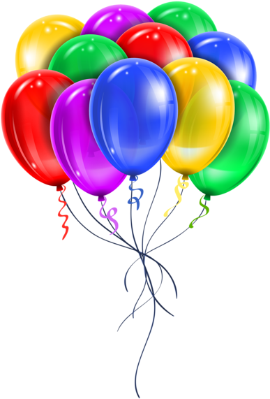 Transparent Multi Color Balloons Png Picture Clipart - Balloon Png (404x600), Png Download