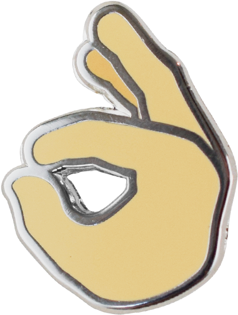 Okay Emoji Pin - Emoji Nickel (710x710), Png Download