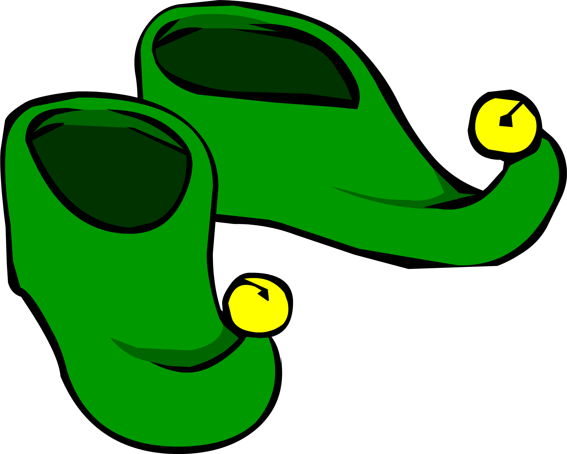 Elf Shoes - Elf Shoes Clipart (1838x1474), Png Download