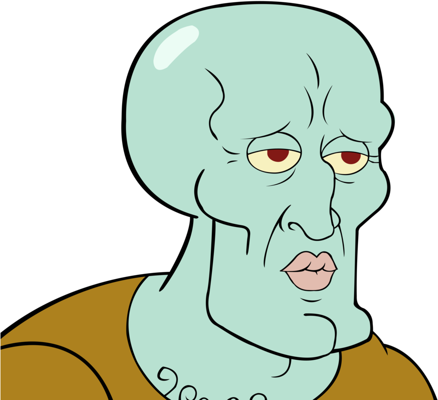 Handsome - Mr Handsome Squidward (948x843), Png Download