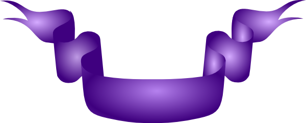 Clip Arts Related To - Purple Ribbon Vector Png (600x241), Png Download