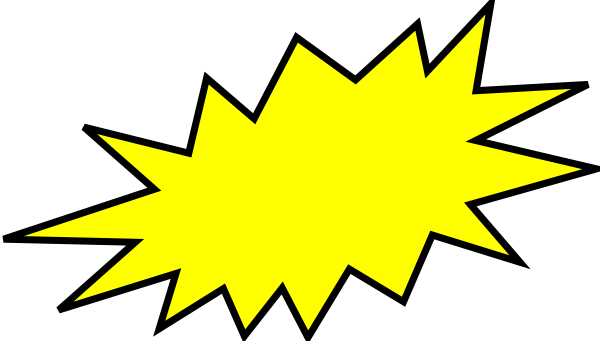 Picture Download Yellow Clip Art At Clker Com Vector - Blast Clipart (600x341), Png Download