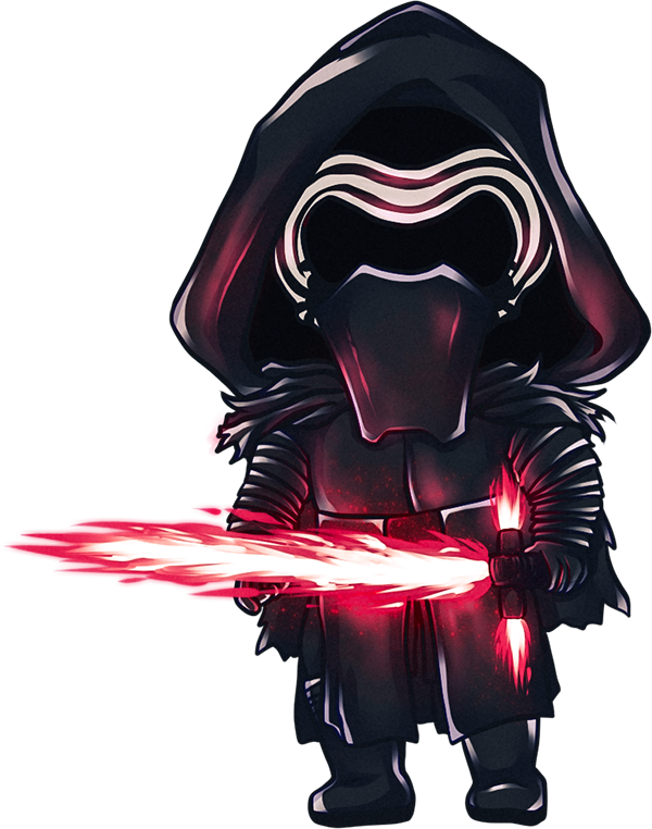 Chibi Kylo Ren By Tana - Star Wars Chibi Png Transparent (600x762), Png Download