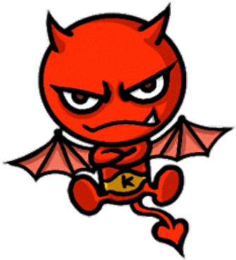 Cute Devil Png Image Black And White Download - Sticker Devil Cute (356x408), Png Download