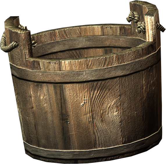 00012fdf - Skyrim Bucket (571x563), Png Download