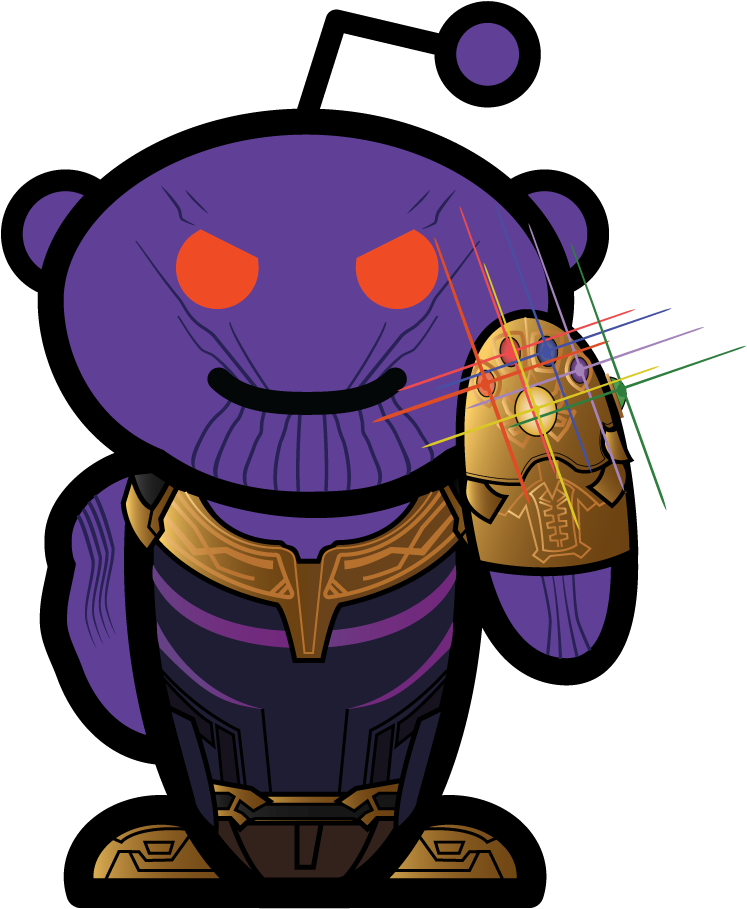 1,445 Views - Reddit Snoo Thanos (780x922), Png Download