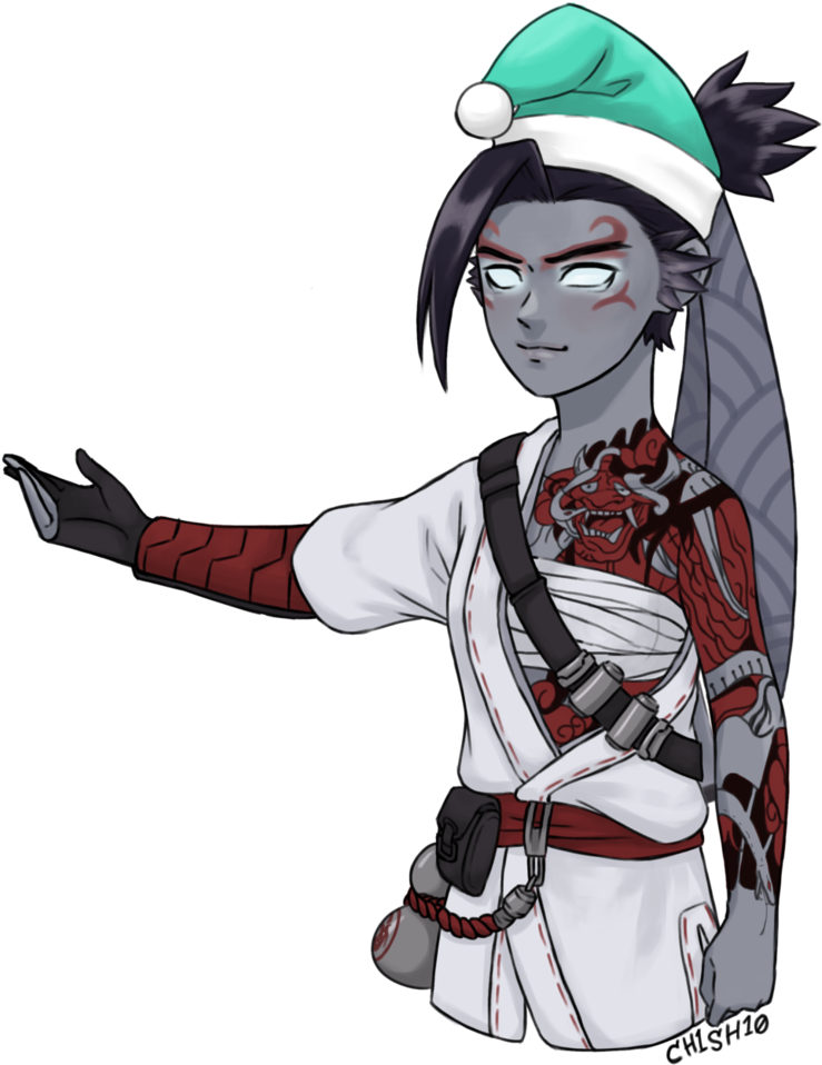Demon Hanzo Genderbend By Ch1sh10 On Deviantart - Hanzo Demon Fan Art (786x1017), Png Download