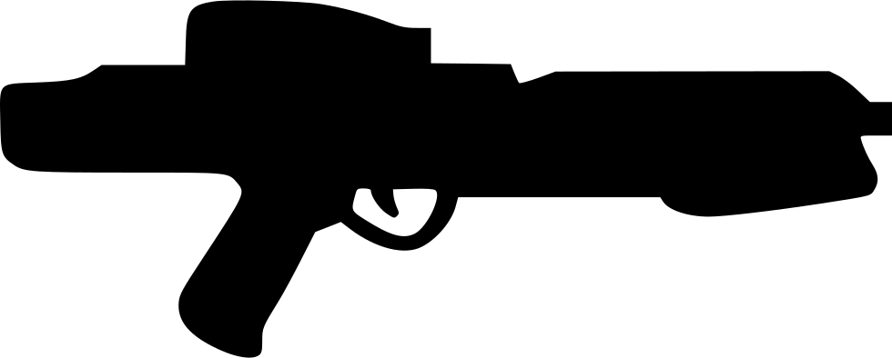Blaster Star Wars Pistol Svg Png Icon Free Download - Star Wars Blaster Icon (980x394), Png Download