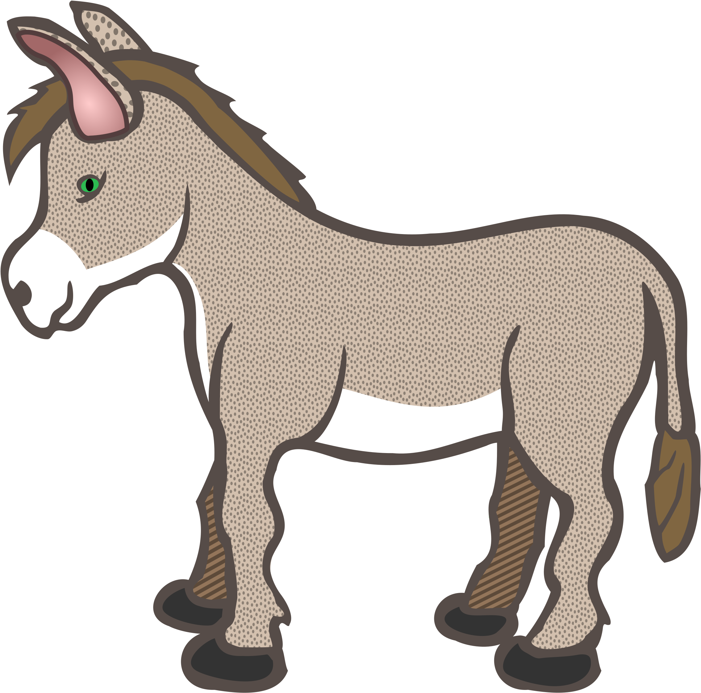 This Free Icons Png Design Of Donkey (2424x2400), Png Download