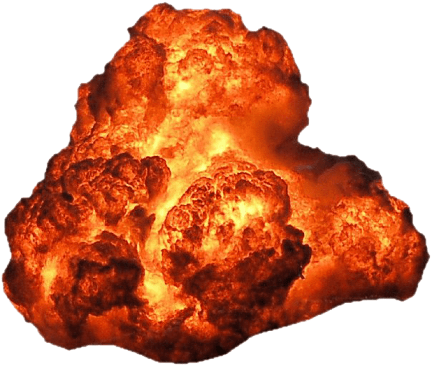 Free Png Big Explosion With Fire And Smoke Png Images - Explosion Transparent (850x721), Png Download