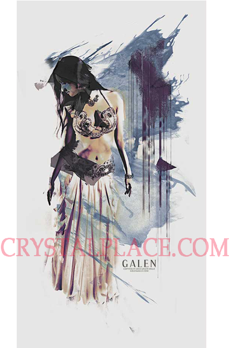 Large Canvas Print Wall Art By Gallen Valle 7 - Belly Dancer Art (700x700), Png Download