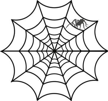 Spider Web Drawing Web Design Australian Funnel-web - Tela De Araña Dibujo (365x340), Png Download
