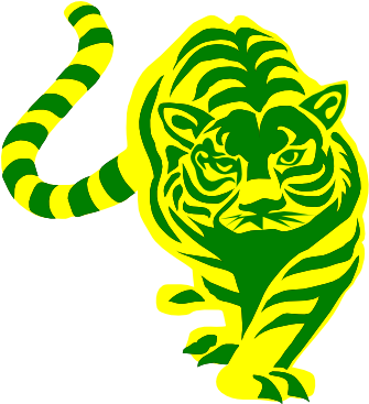 How To Set Use Green And Yellow Tiger Clipart (600x366), Png Download