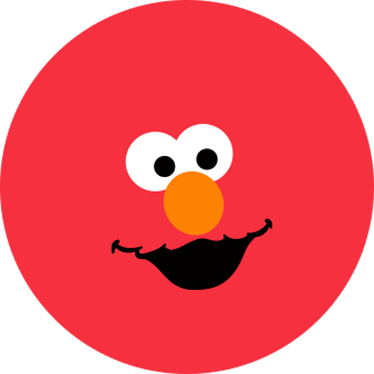 Style B - Elmo (530x530), Png Download