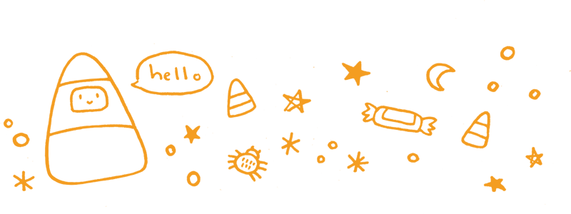 Candy Corn Stationary (800x300), Png Download