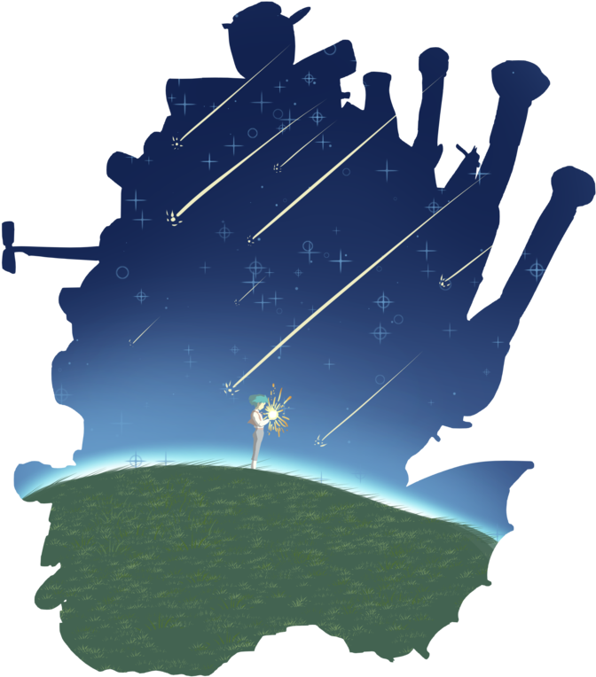 Howl´s Shooting Star T Shirt Desing, Por Jose Maria - Majere (706x1000), Png Download