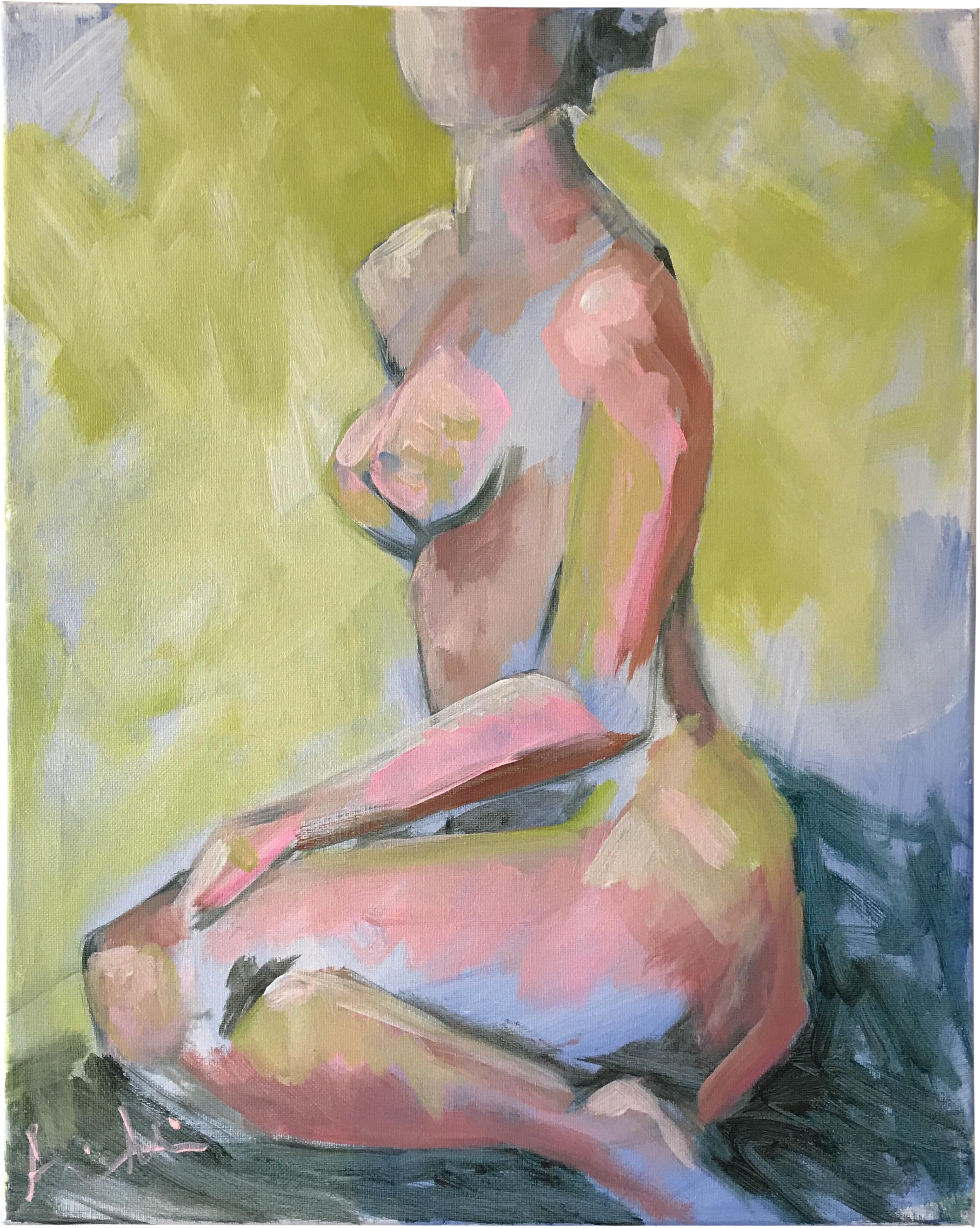 Impressionistic Drawing Person Clip Library Library - Painting (2340x2930), Png Download