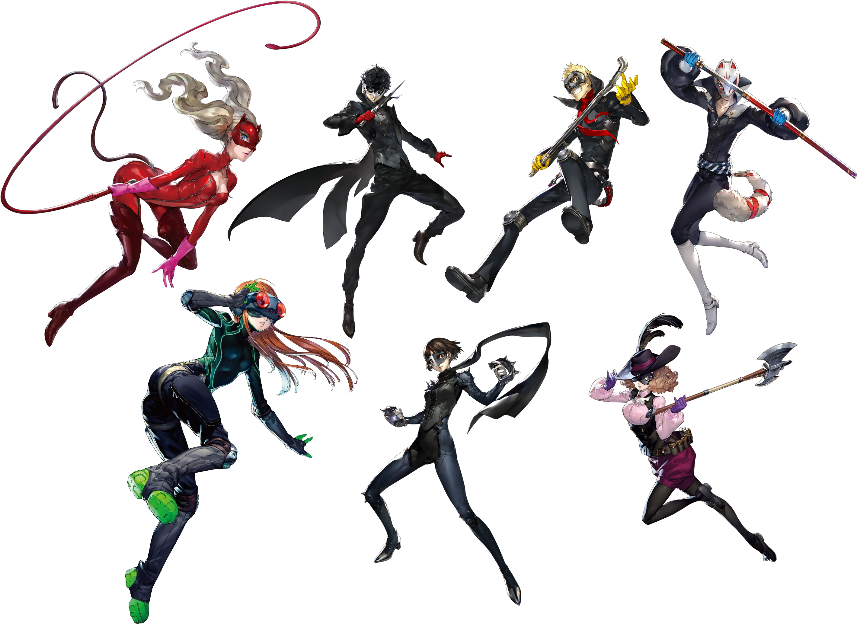 Japanese Video Games, Persona 5, Hero Costumes, Video - Persona 5 Ryuji Figure (2950x2110), Png Download