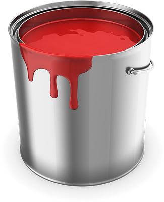 Download Transparent Paint Bucket Png - Bucket Of Red Paint - PNGkit