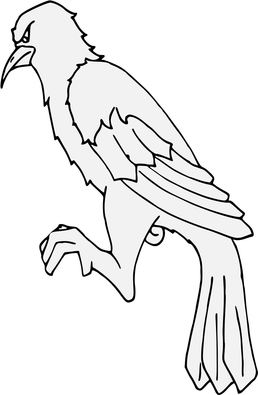 Crow - Hawk (956x1393), Png Download