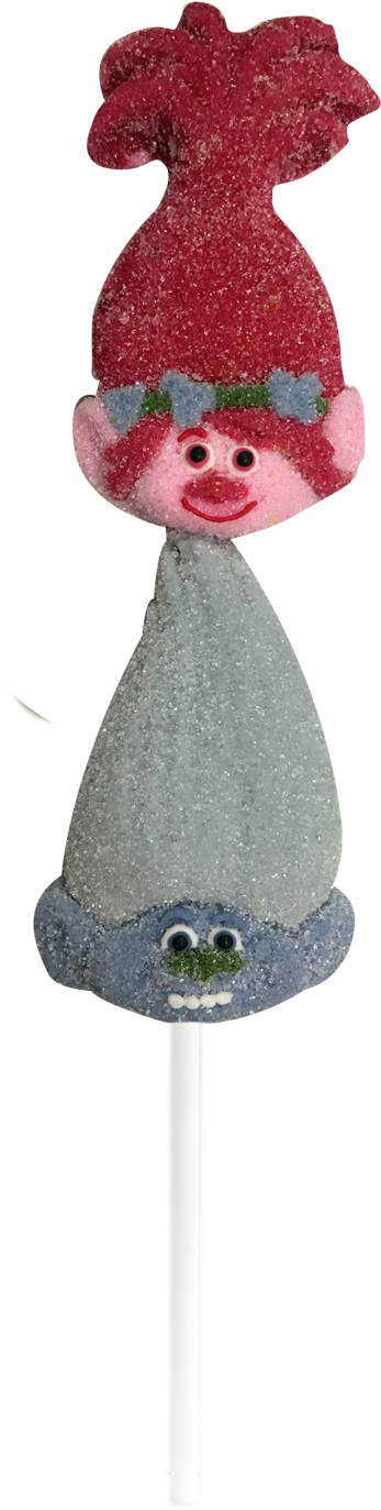 Trolls Mallow Pop Piece - Marshmallow (450x1474), Png Download