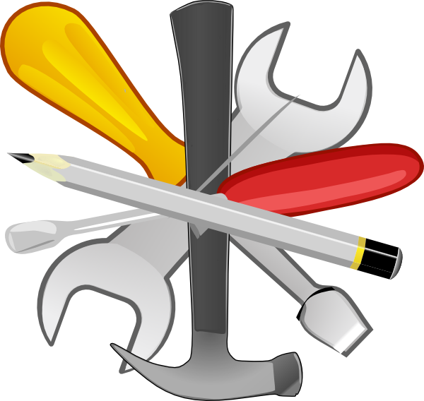 Royalty Free Library Clip Art At Clker Com Vector - Tools Clipart Png (600x568), Png Download