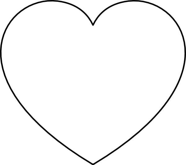 How To Set Use Simple Heart Shape Clipart (600x534), Png Download