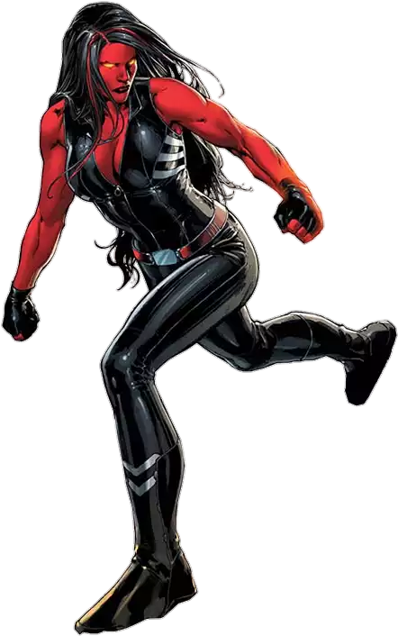 She Hulk Png Image Background - Marvel Red She Hulk Png (450x710), Png Download