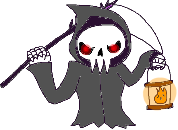 Image Transparent Library Drawing Inks Grim Reaper - Drawing (620x453), Png Download