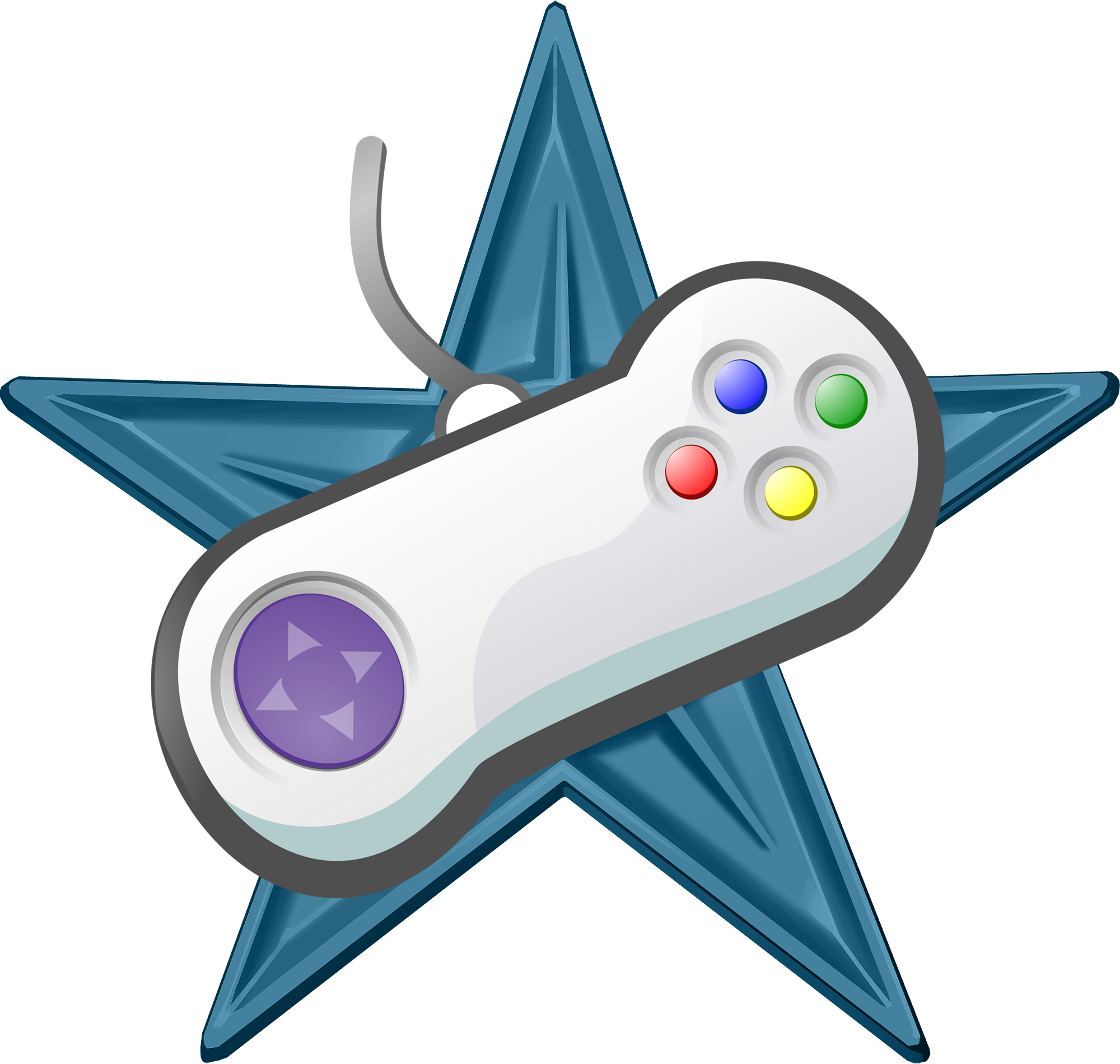 Video Game Barnstar Hires - Video Games Clip Art (2000x1900), Png Download