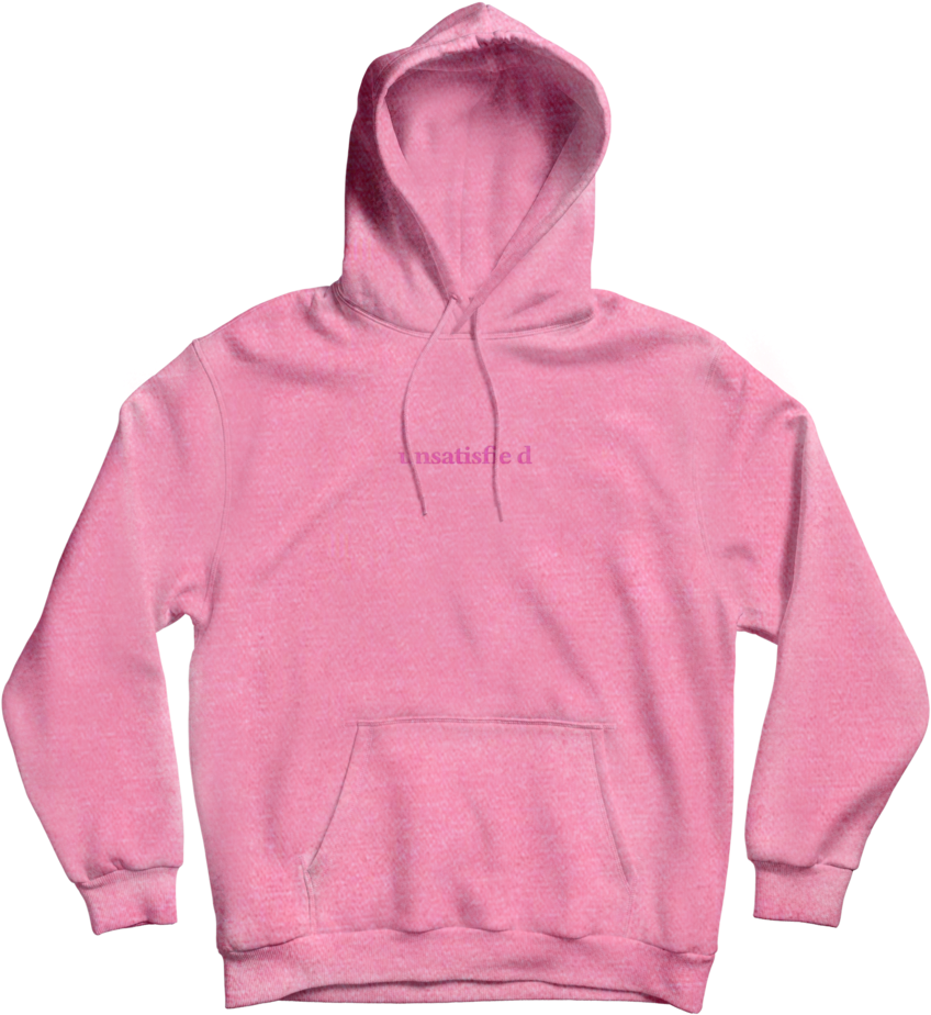 Unsatisfied Custom Dye Pink Embroidery Hoodie - Virginity Rocks Hoodie Danny Duncan (1024x1024), Png Download
