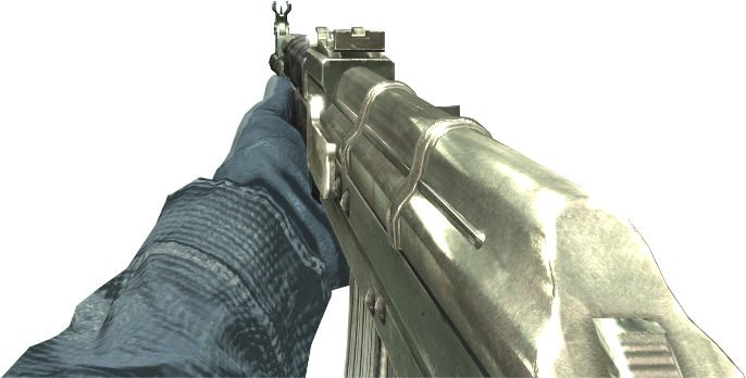 Ak-47 Gold Cod4 - Ak 47 First Person View (686x348), Png Download