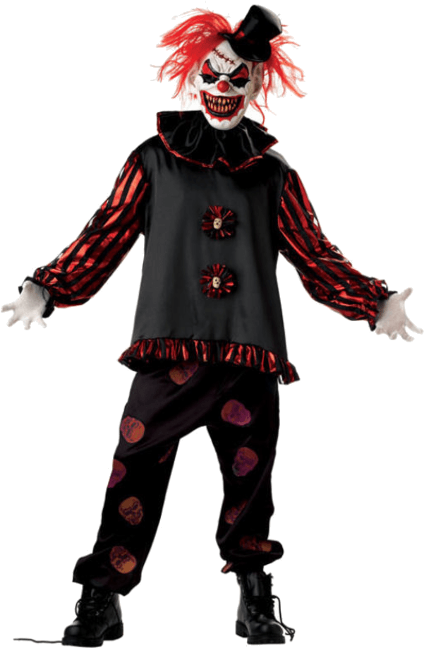 Evil Clown Png Clip Transparent - Clown Costume (600x951), Png Download