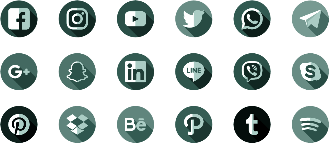 Mmp Longwood Social Media Iconsjohn Doe2018 05 10t16 - Social Media Icons Png 1080p (1200x539), Png Download