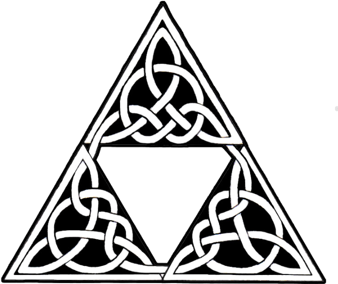 Another Design On Samurai And Geisha - Tribal Triangle (697x600), Png Download